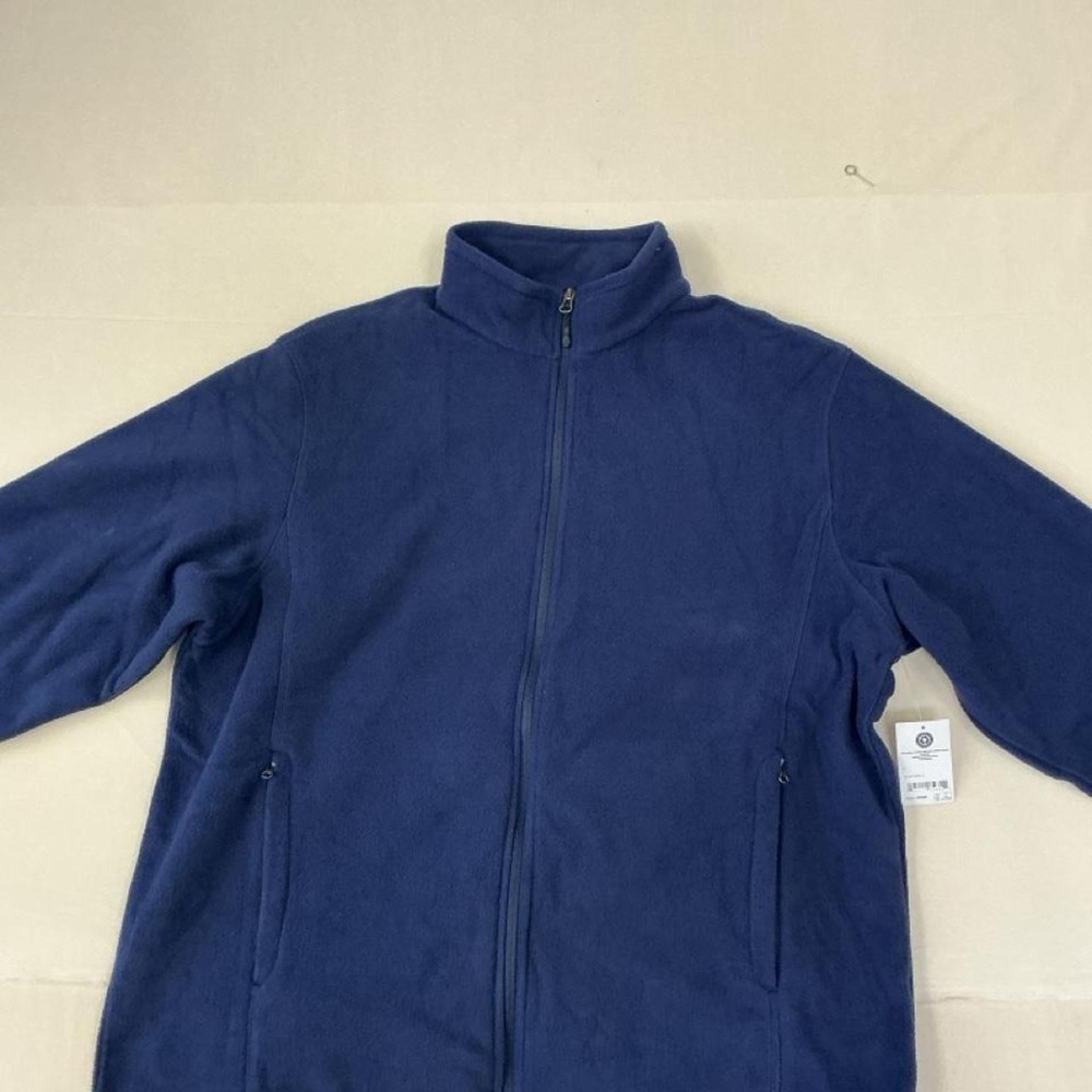 Cozy blue fleece jacket